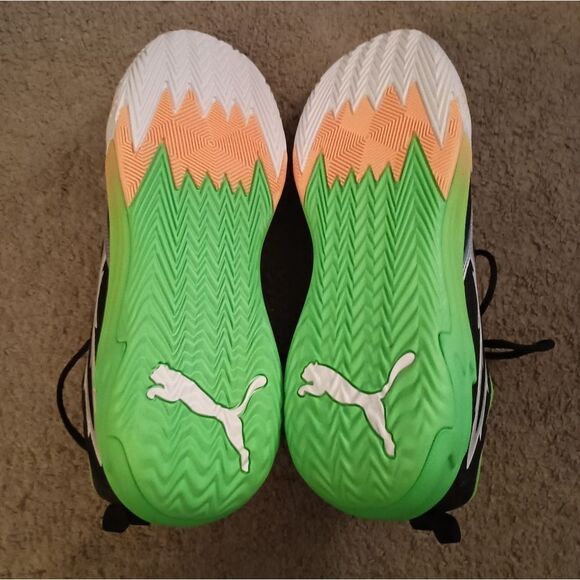 Puma Scoot Zeros 2K PUMA Black/Fluo Green 309841-01 Basketball Mens Sz 14 NIB - Picture 8 of 9